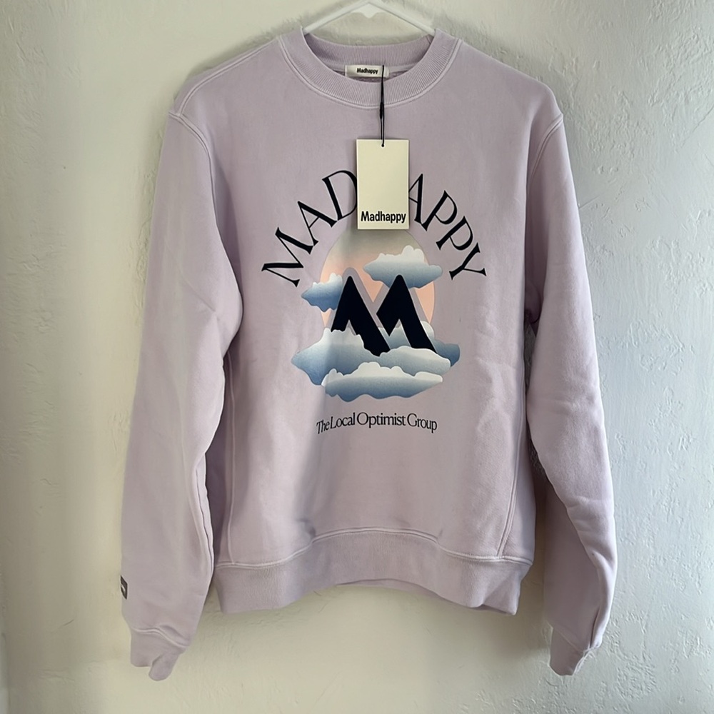 NWT Madhappy Local Optimist Outdoors Fleece Crewneck XS